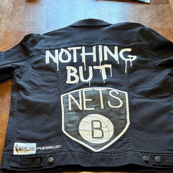 Wren + Glory X NBALAB Black Denim Jacket